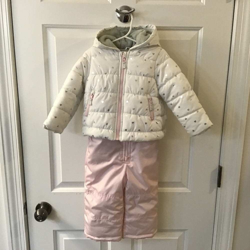 Carters coat and snowpant set 24 months